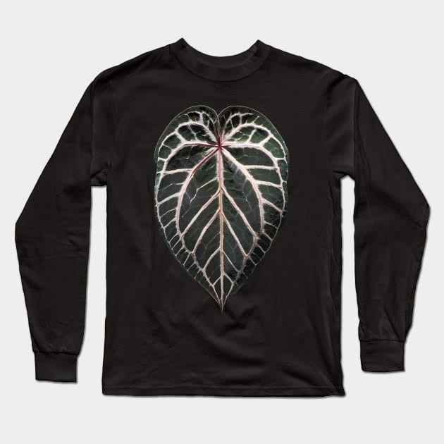 ANTHURIUM RED CRYSTALLINUM Long Sleeve T-Shirt by plantees-id